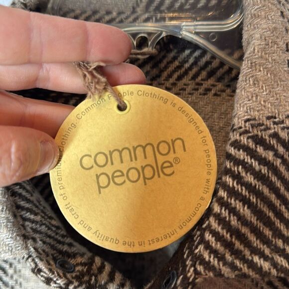 Common People Oliver 4 Pocket Plaid Shacket for Men. Size Large. New With Tag. - Picture 6 of 11